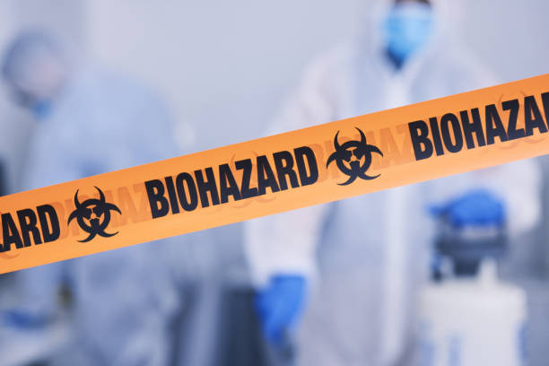 Professional Biohazard Cleanup technician working in Hamilton, MO